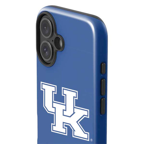 University of Kentucky UK on Blue iPhone 16 Plus Impact Case